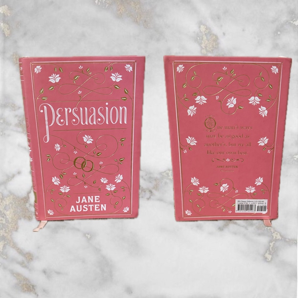 Persuasion Pink Floral Paperback Book